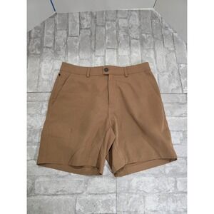 Myles Tour Shorts Men's‎ Size 33 Inseam 7" Sienna Brown Stretch Chino-Style